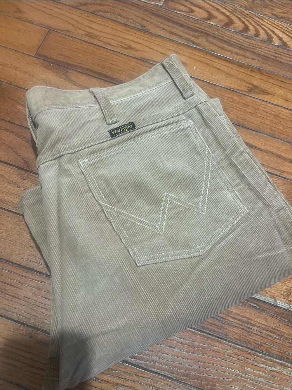 Vintage 80s Wrangler Corduroy Pants", "Style Made in USA" y  beiges men